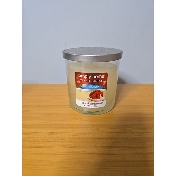 Yankee Candle Other - "Retired" 7oz. Simply Home Yankee Candle. Scent Is Tropical‎ Christmas. NEW